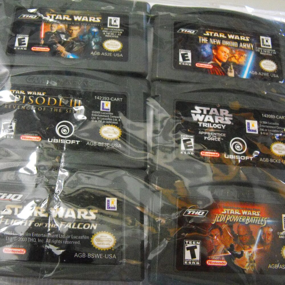 Gameboy Advance Games Star Wars New Droid Army and Attack of the Clones
